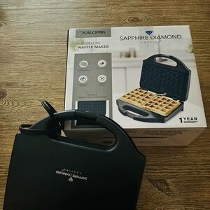 2 Sapphire Diamond Deluxe Waffle Makers